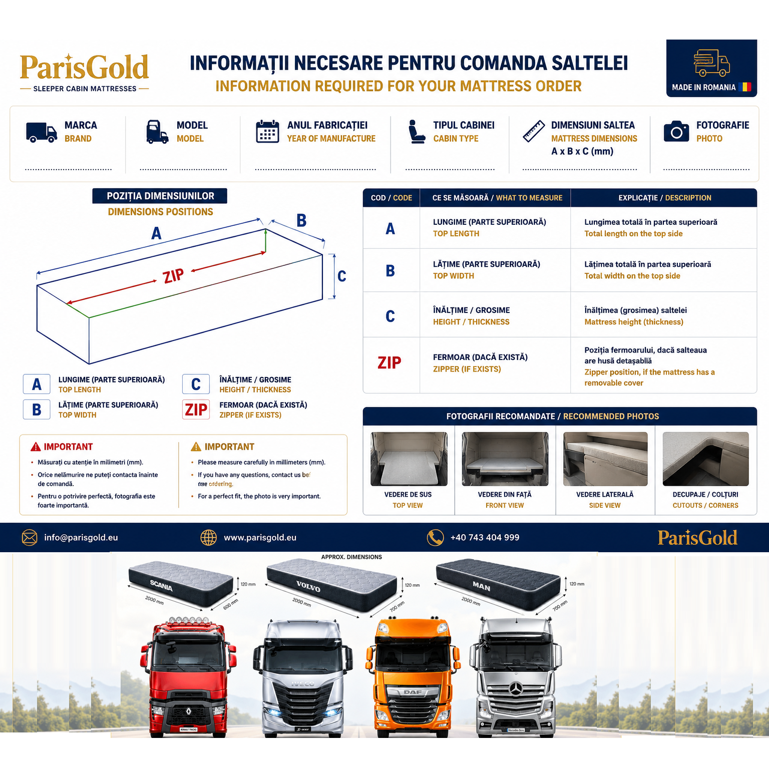 Saltea pentru camion - Image 2